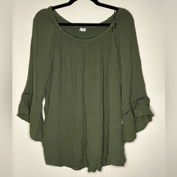 Westport boho style gauze long sleeve top - Picture 1 of 3